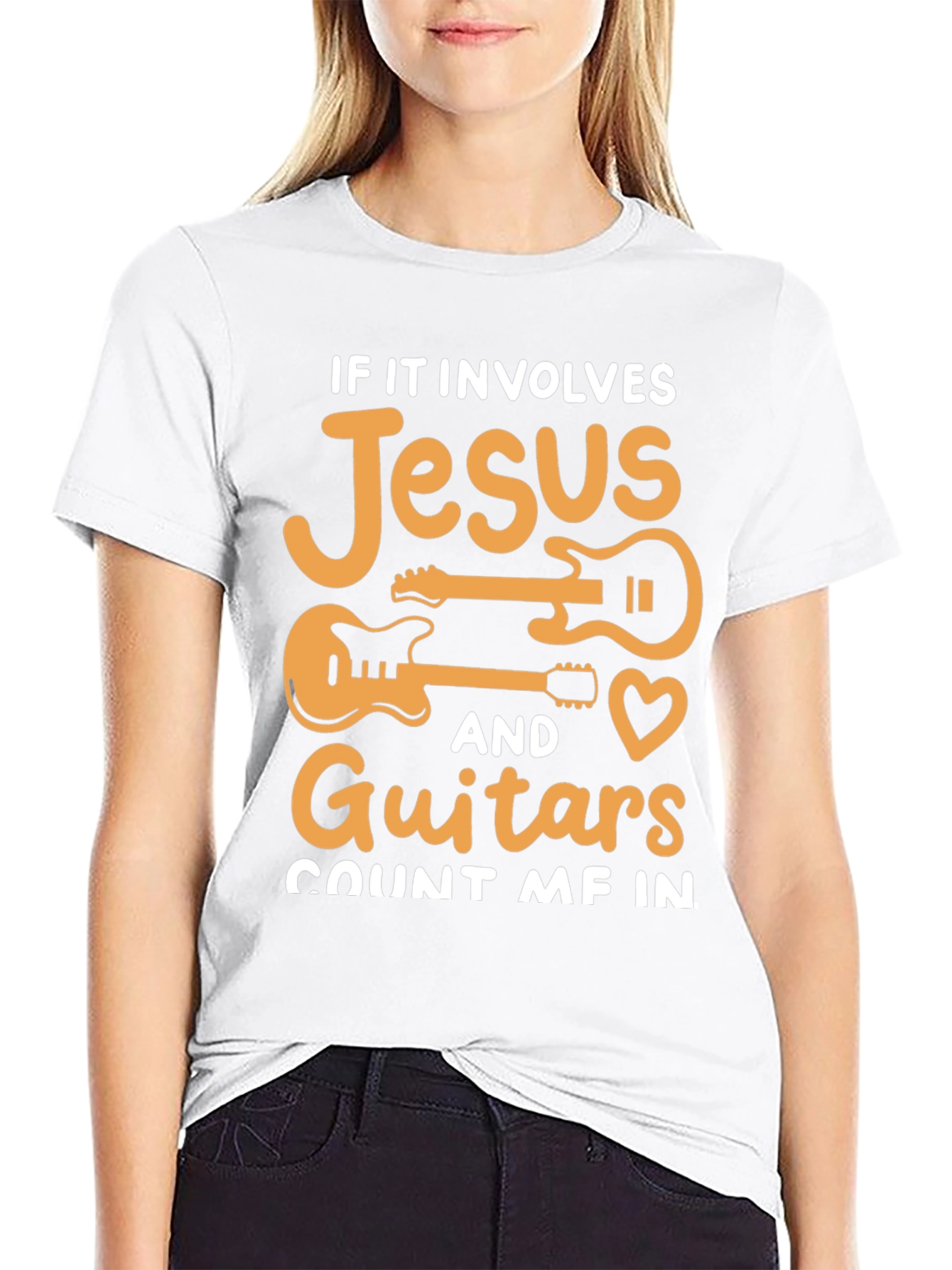 Jesus and Guitars Graphic Tee