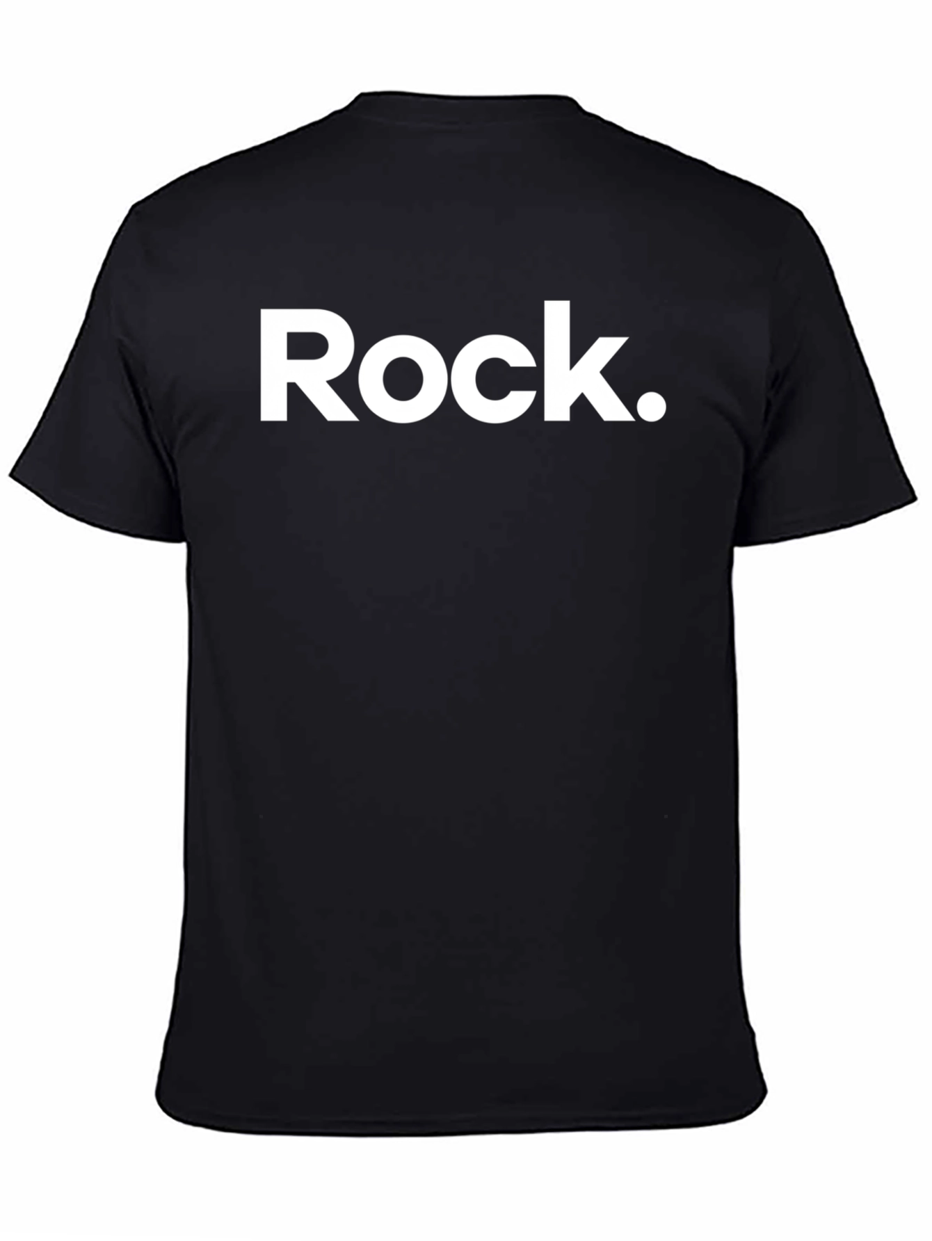 Rock Graphic Tee - Cool Black Cotton T-Shirt