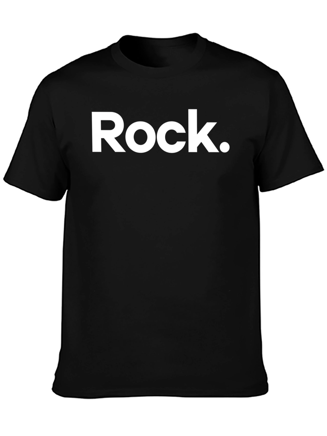 Rock Graphic Tee - Cool Black Cotton T-Shirt