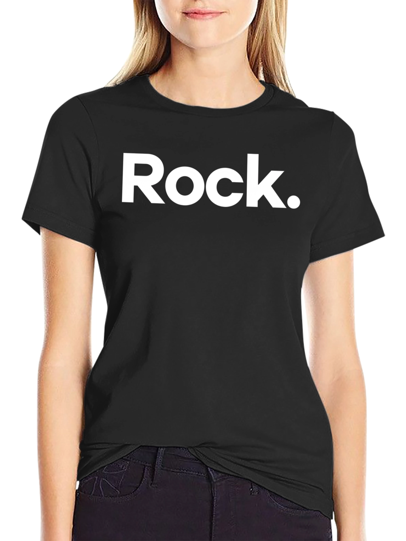Rock Graphic Tee - Cool Black Cotton T-Shirt