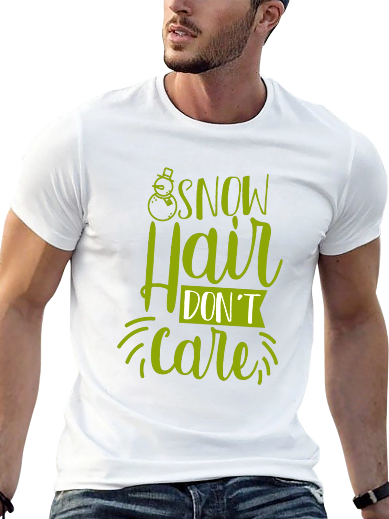 Snow Hair Dont Care Graphic Tee