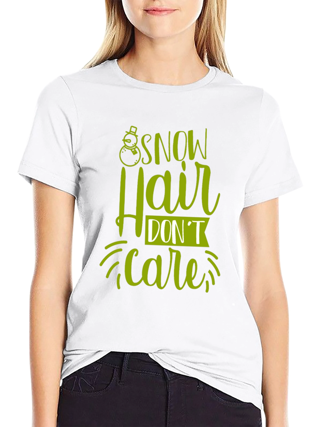 Snow Hair Dont Care Graphic Tee