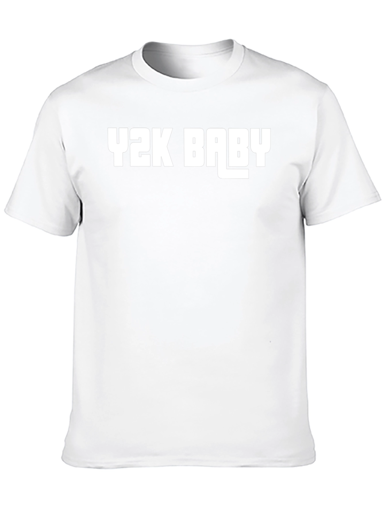 Y2K Baby Graphic Tee - Black Cotton Blend
