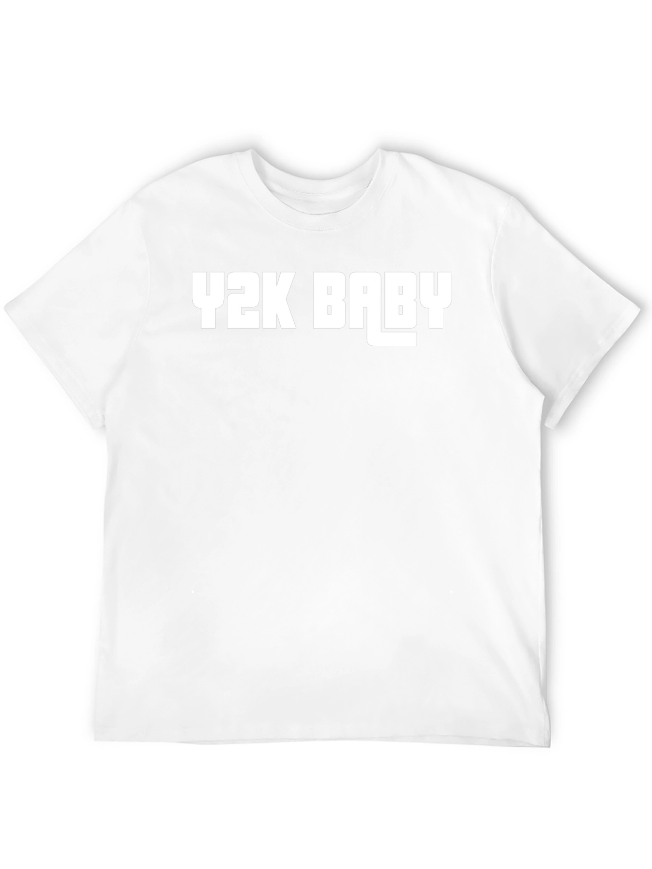 Y2K Baby Graphic Tee - Black Cotton Blend