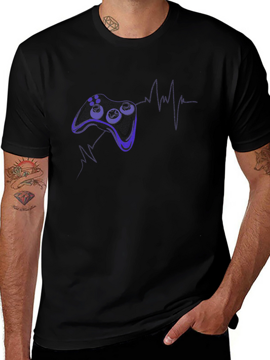 Gamer Heartbeat T-Shirt - Black