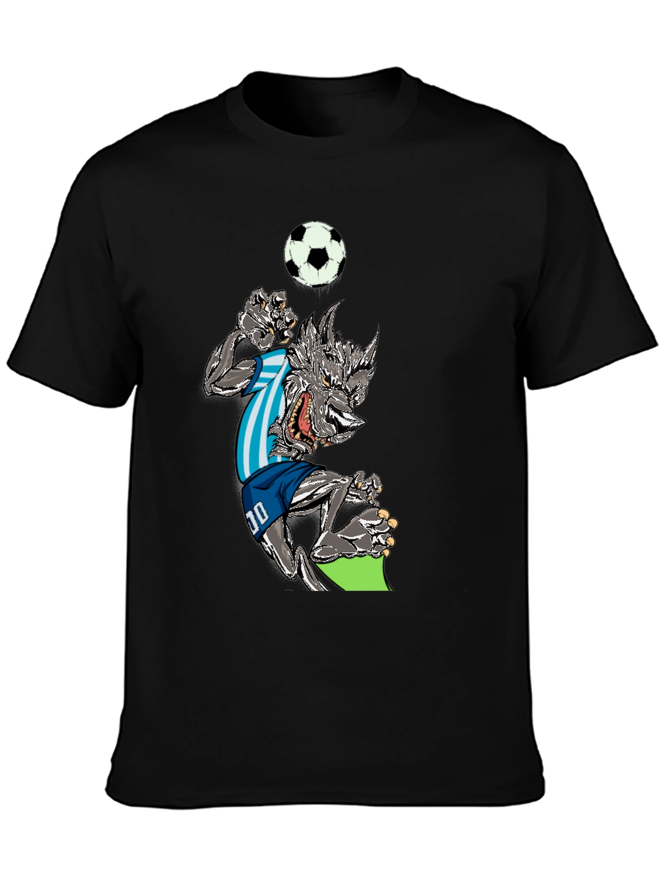 Soccer Wolf Graphic T-Shirt