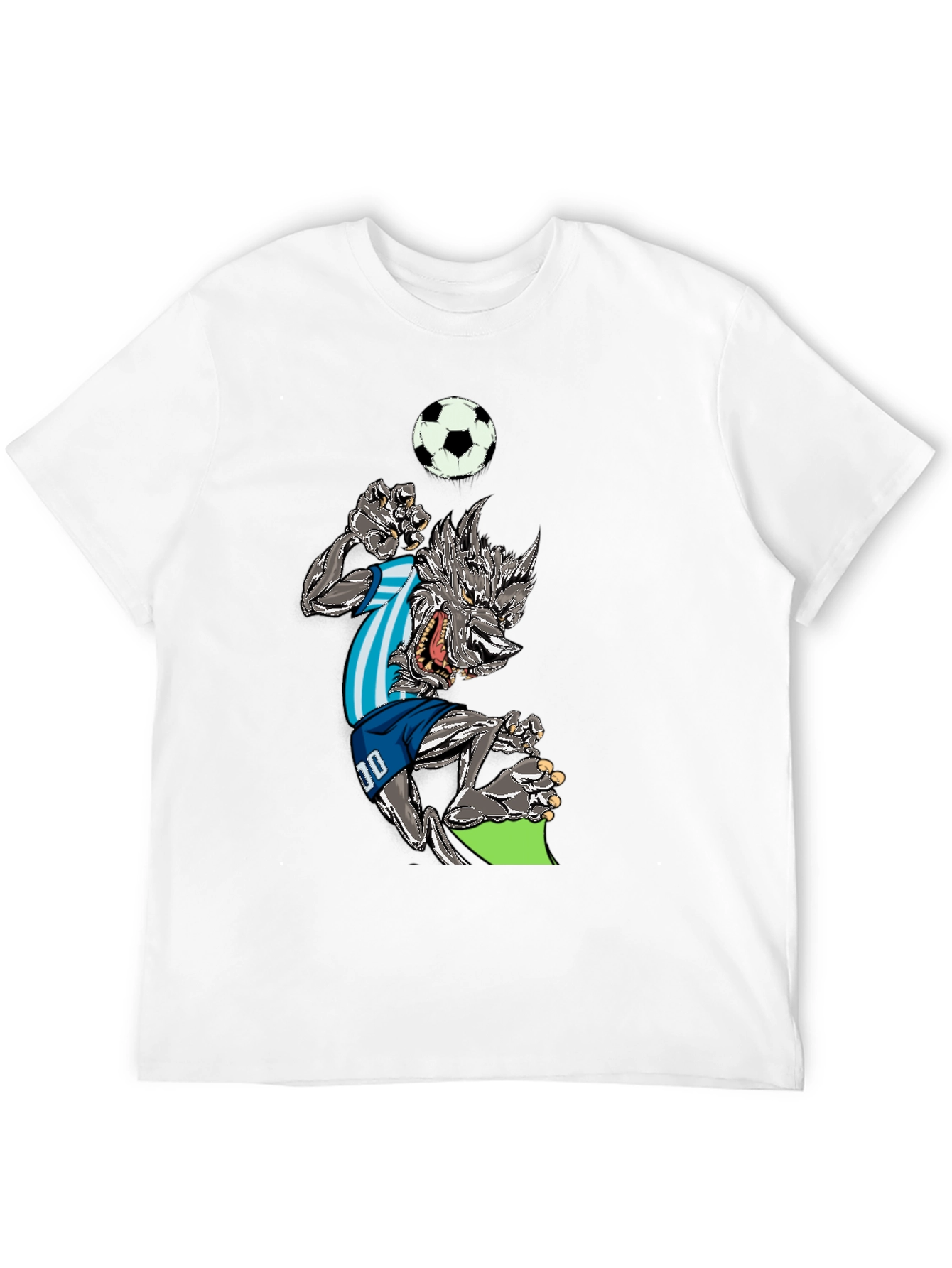 Soccer Wolf Graphic T-Shirt