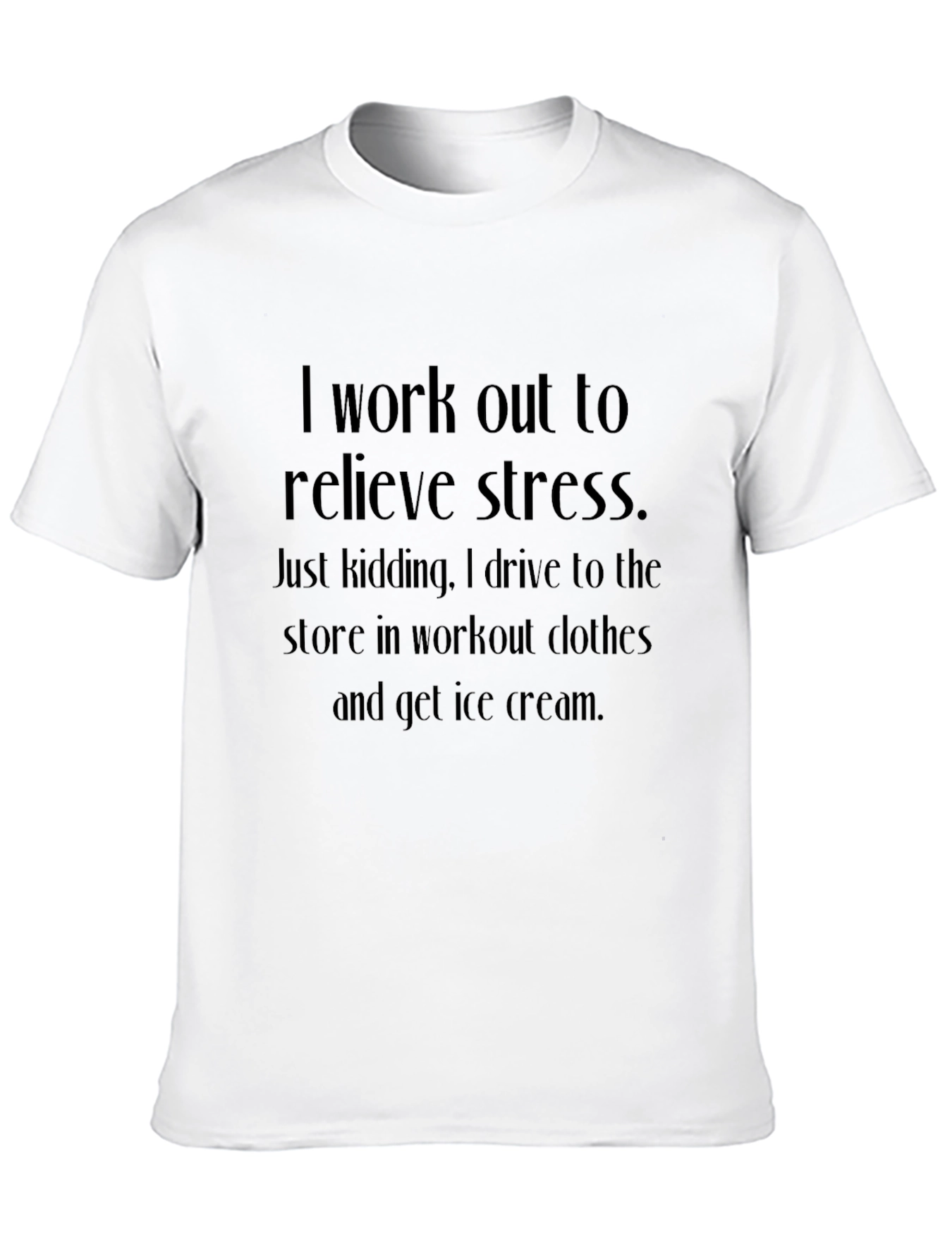 Funny Workout Ice Cream Graphic Tee
