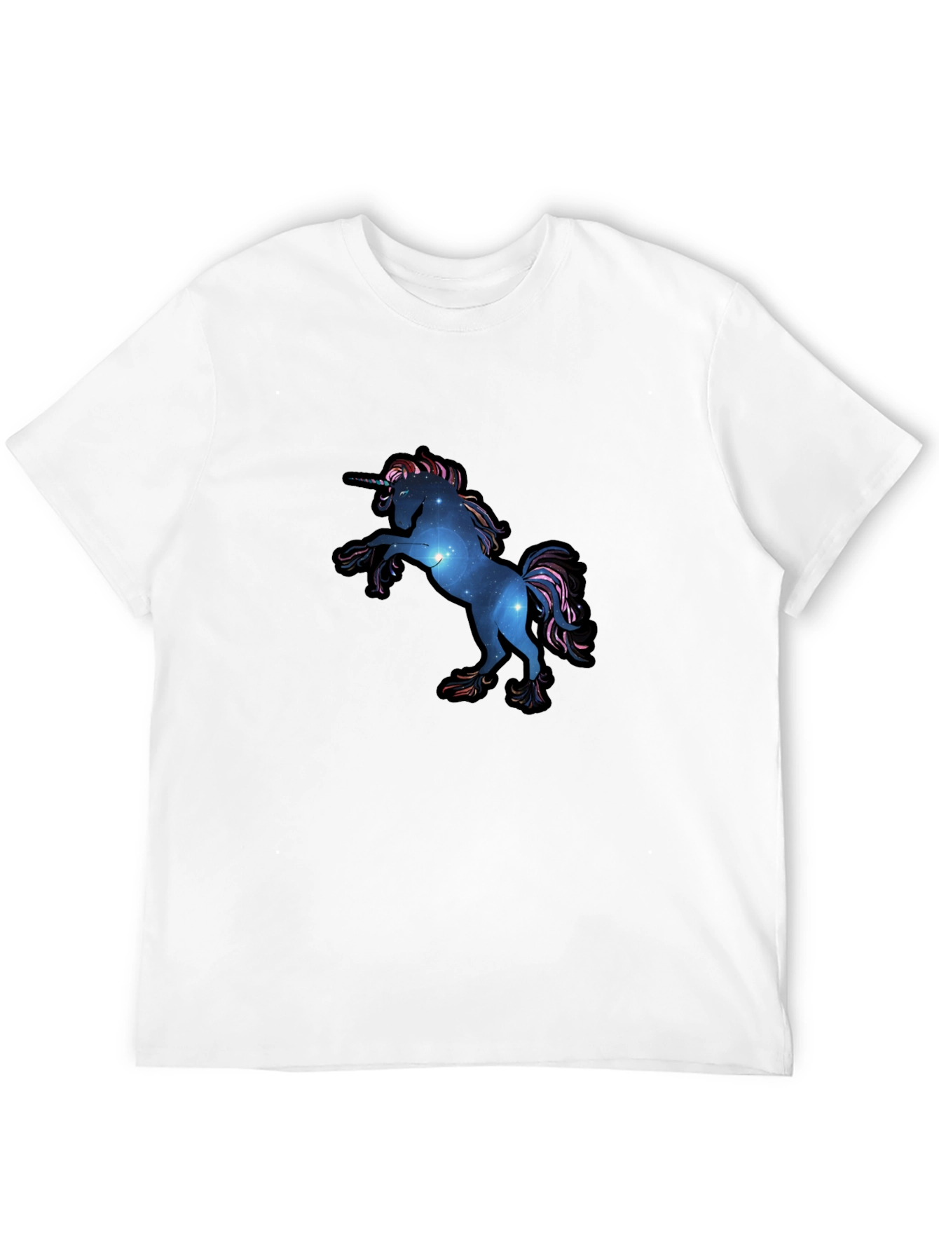Galaxy Unicorn Black T-Shirt