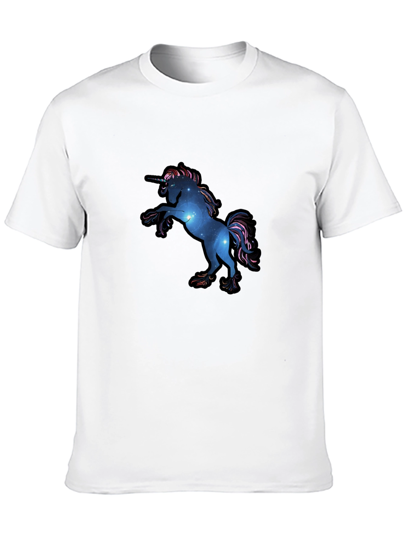 Galaxy Unicorn Black T-Shirt
