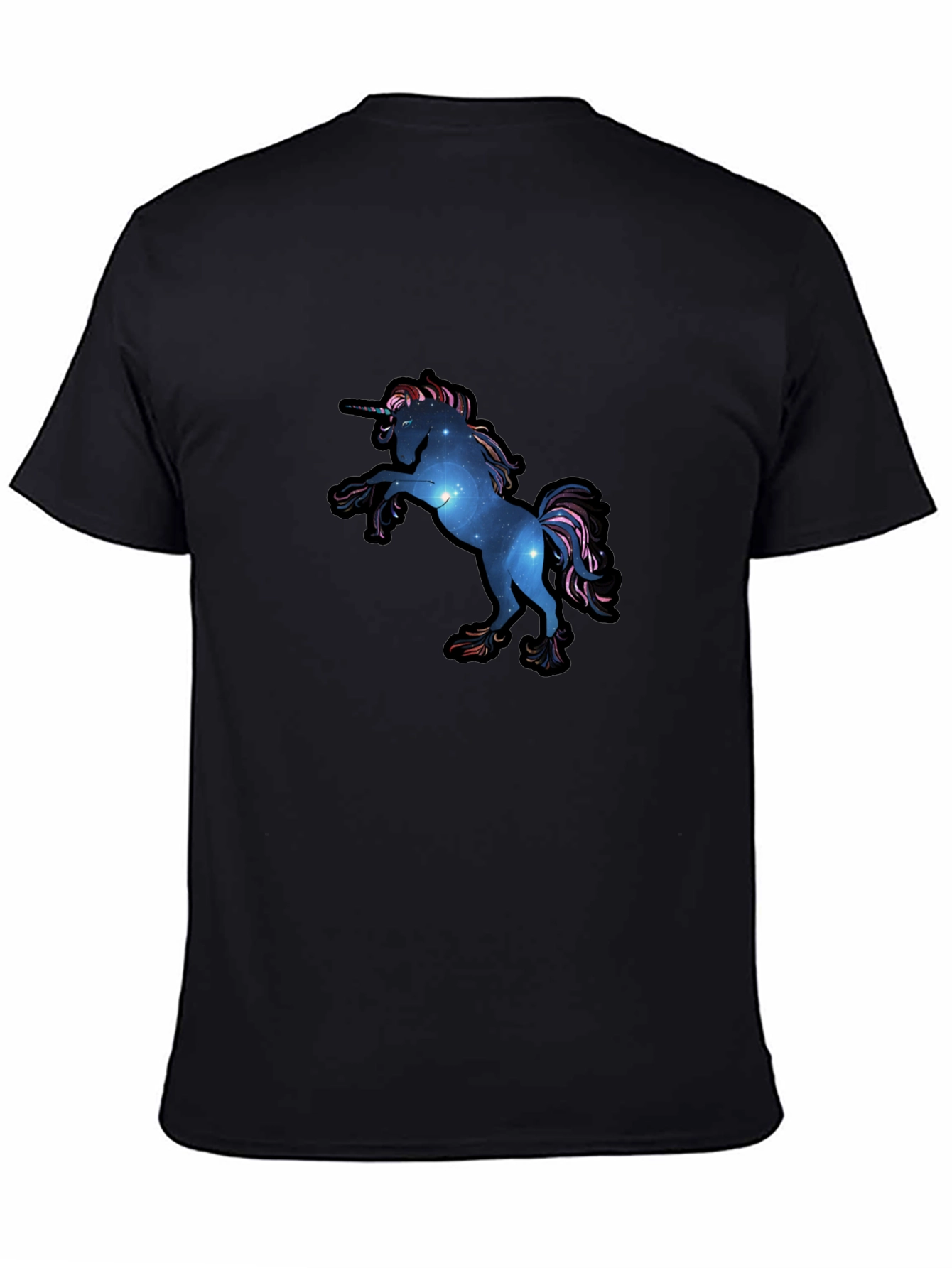 Galaxy Unicorn Black T-Shirt