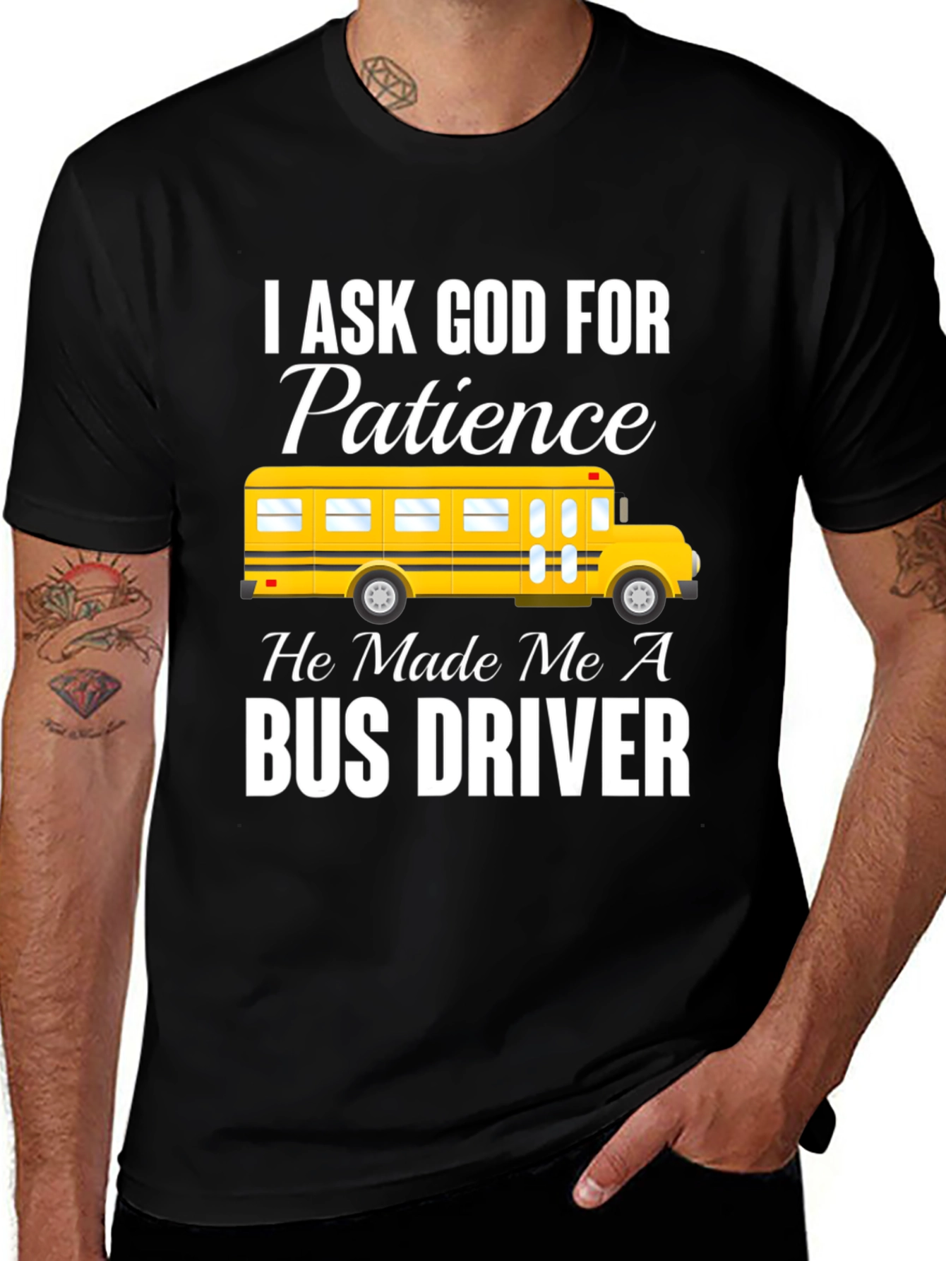 Bus Driver Patience Graphic Tee