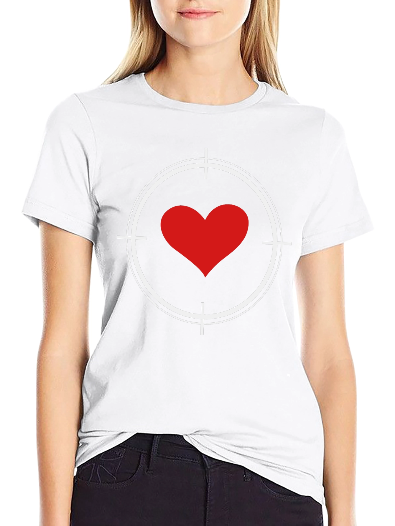 Heart Target Graphic Tee - Love is the Aim!