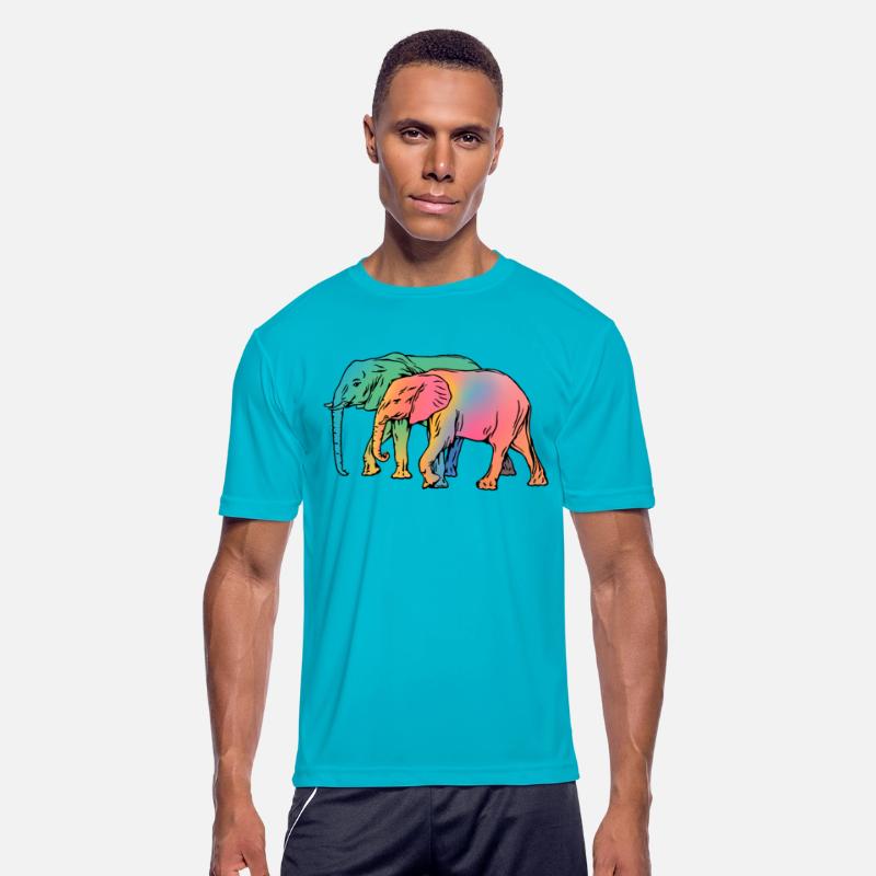 Accept me as I am. Elephants on a walk in wild