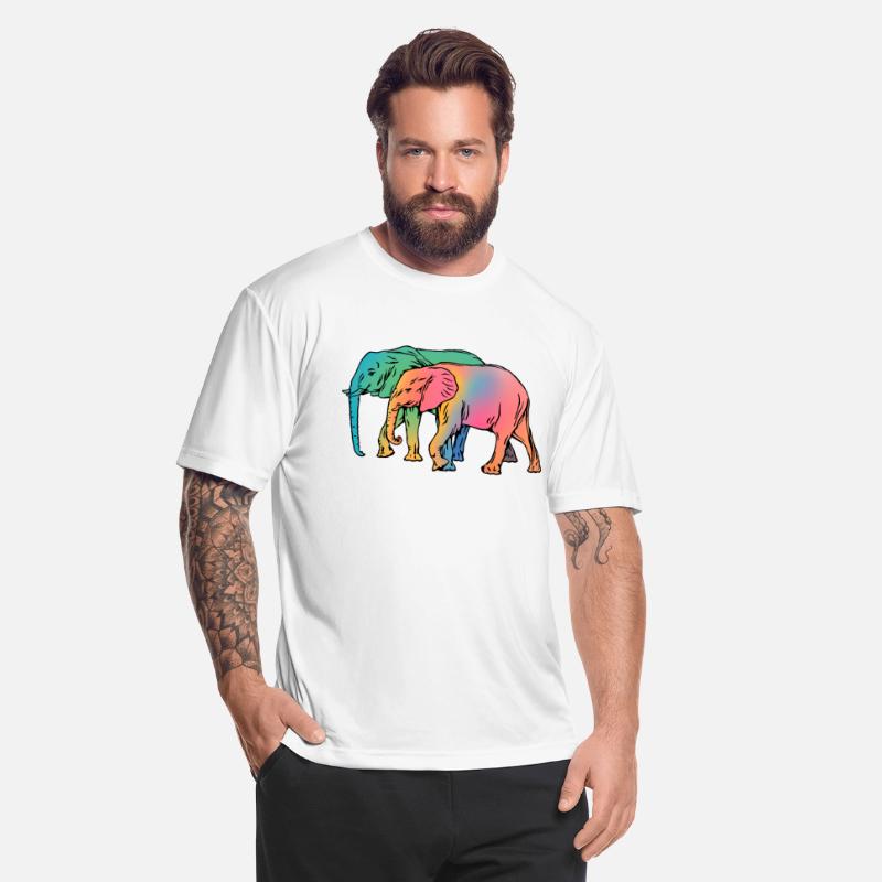 Accept me as I am. Elephants on a walk in wild