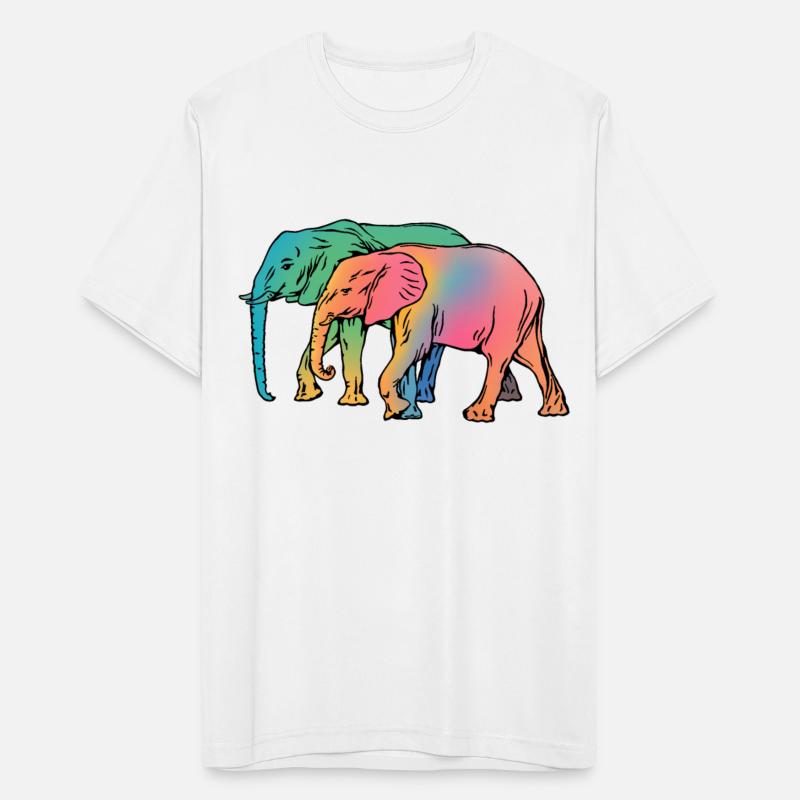 Accept me as I am. Elephants on a walk in wild