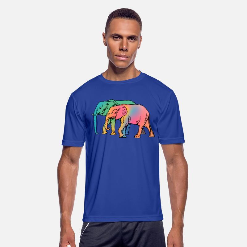 Accept me as I am. Elephants on a walk in wild