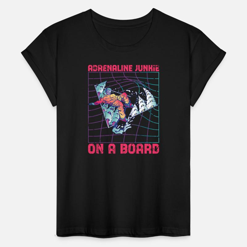 Adrenaline junkie on a board - Snowboarding