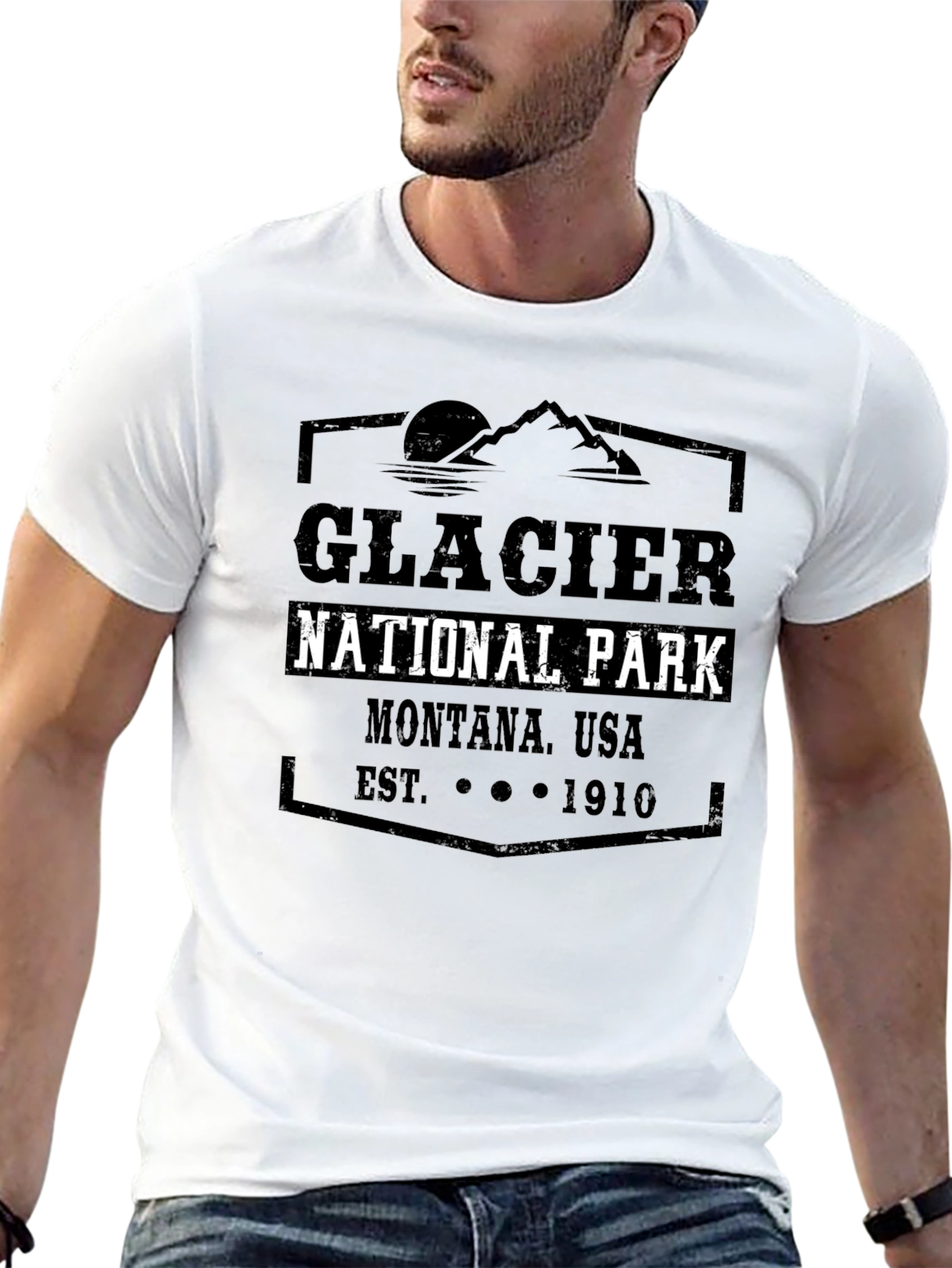 Glacier National Park Montana Tee - Est. 1910