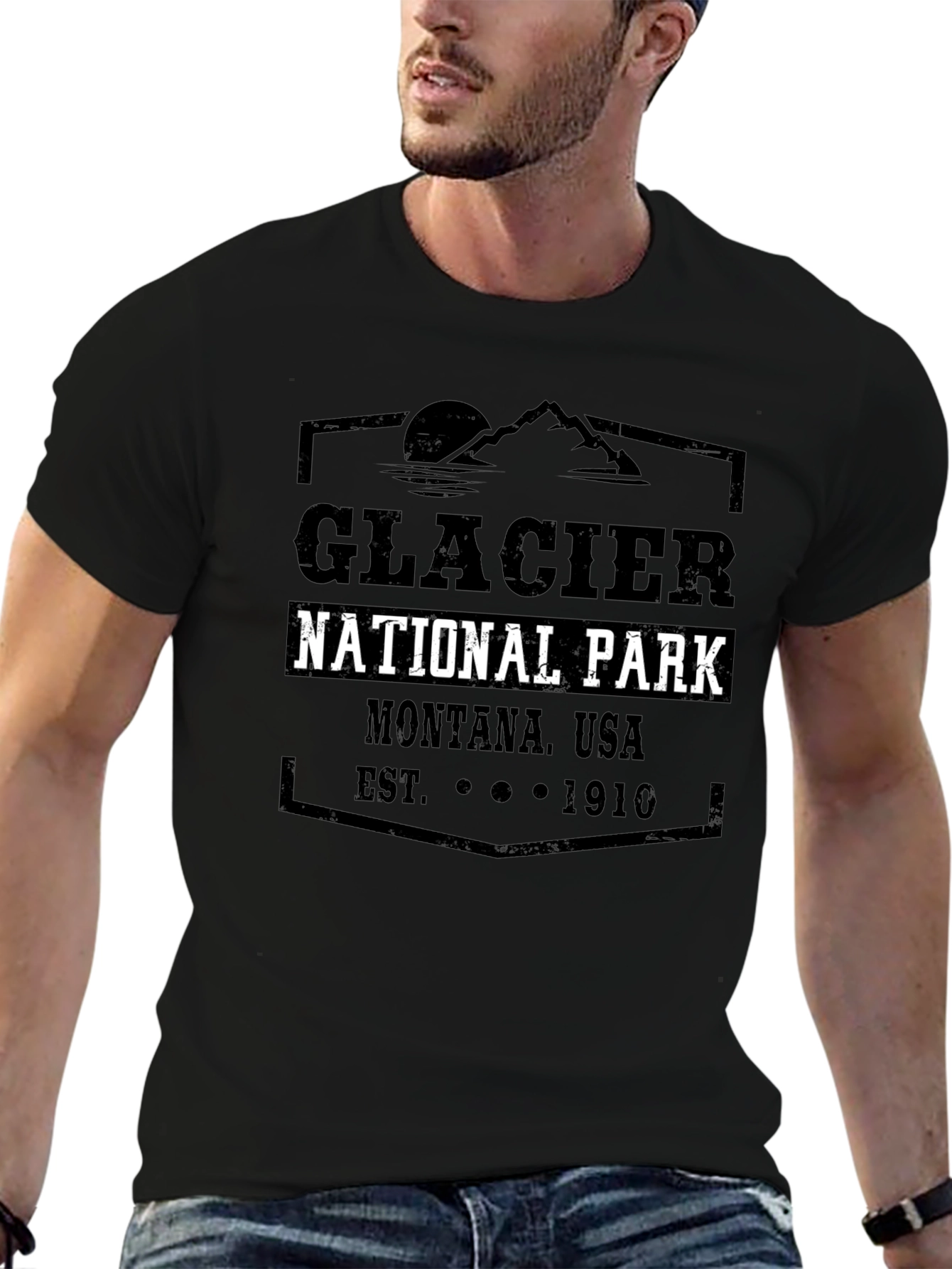 Glacier National Park Montana Tee - Est. 1910
