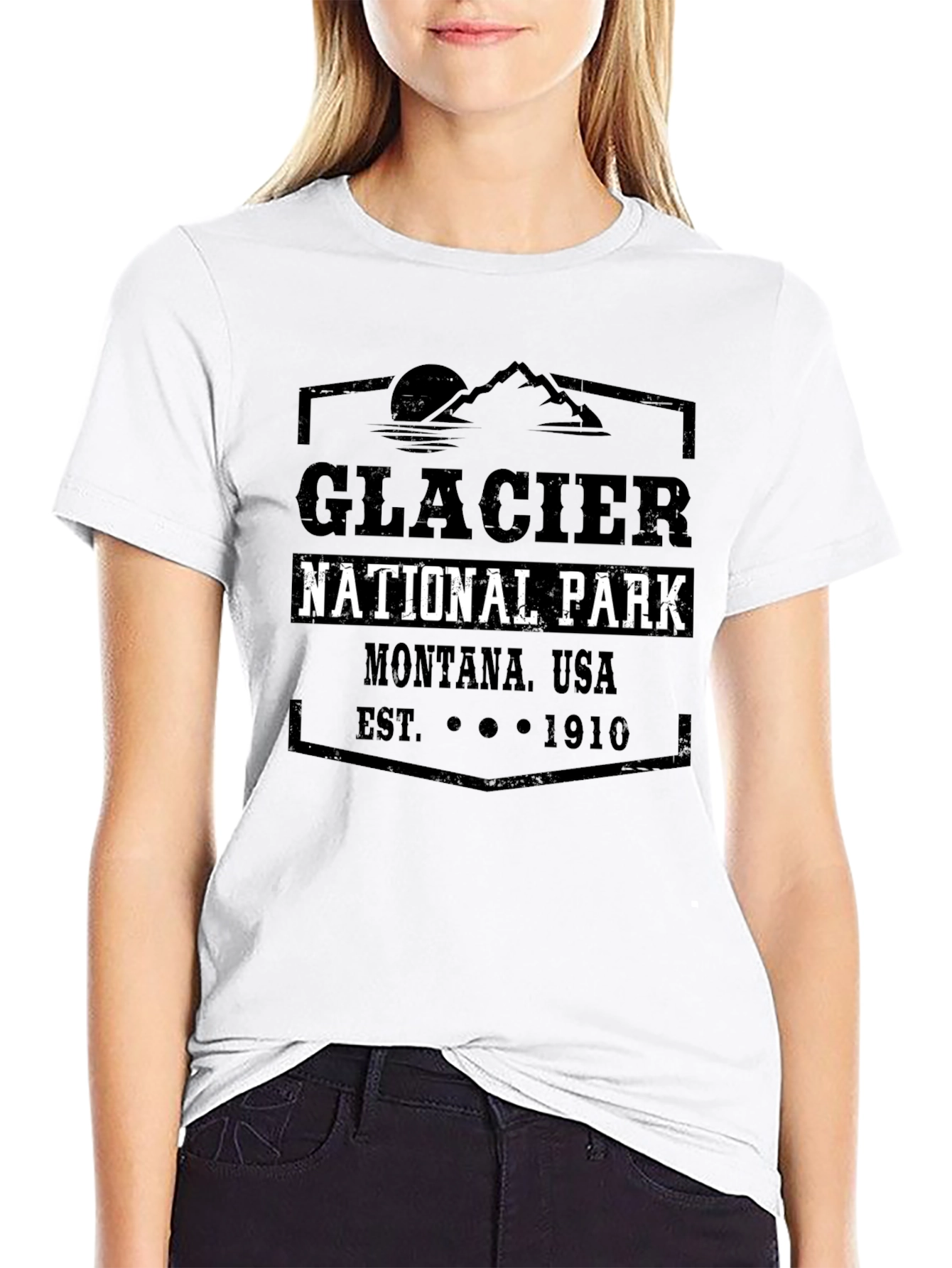 Glacier National Park Montana Tee - Est. 1910
