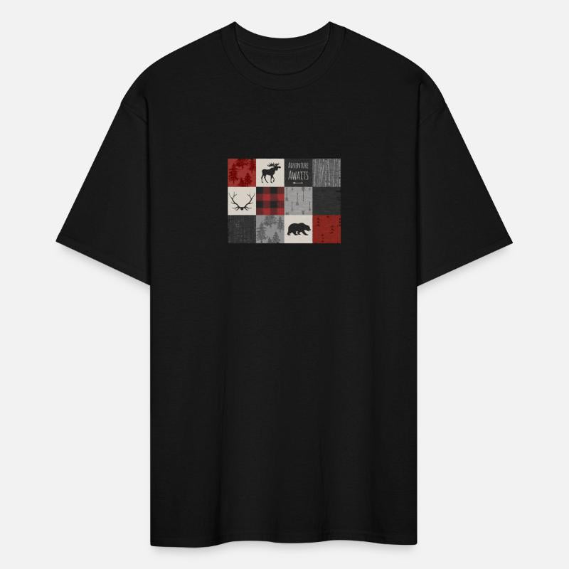 Adventure Patchwork Red And Black