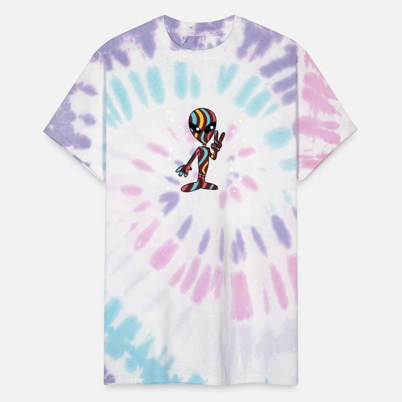 Alien Peace Sign Hand Classic Retro Funny UFO Pun