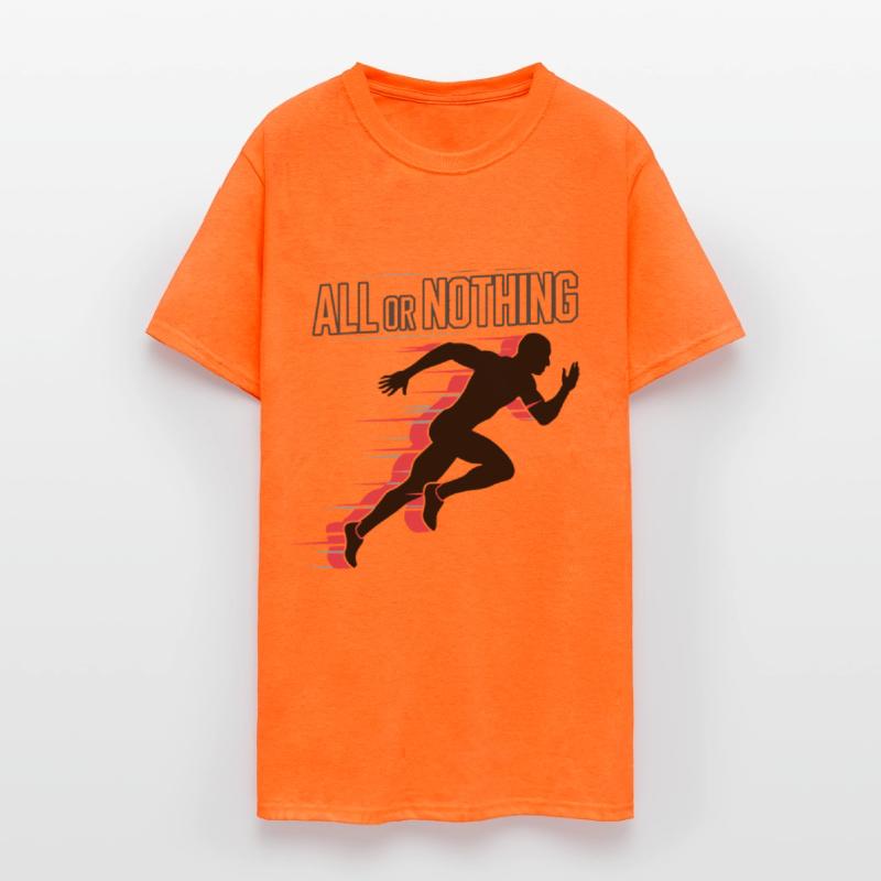 All Or Nothing Motivational Runner Graphic for