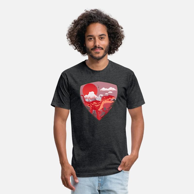 allosaurus dinosaur in mountains