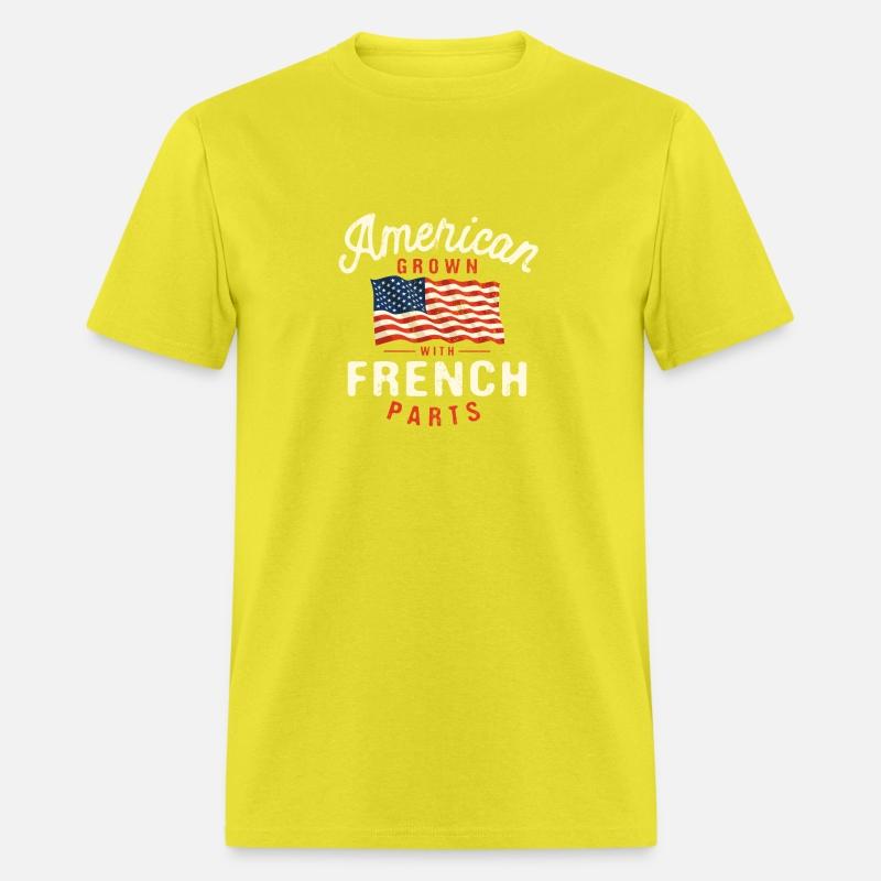 American Grown with French Parts Patriotic Nationa