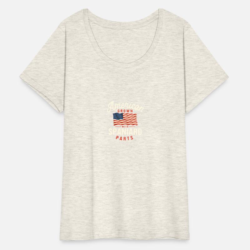 American Grown with Spaniard Parts Patriotic Natio