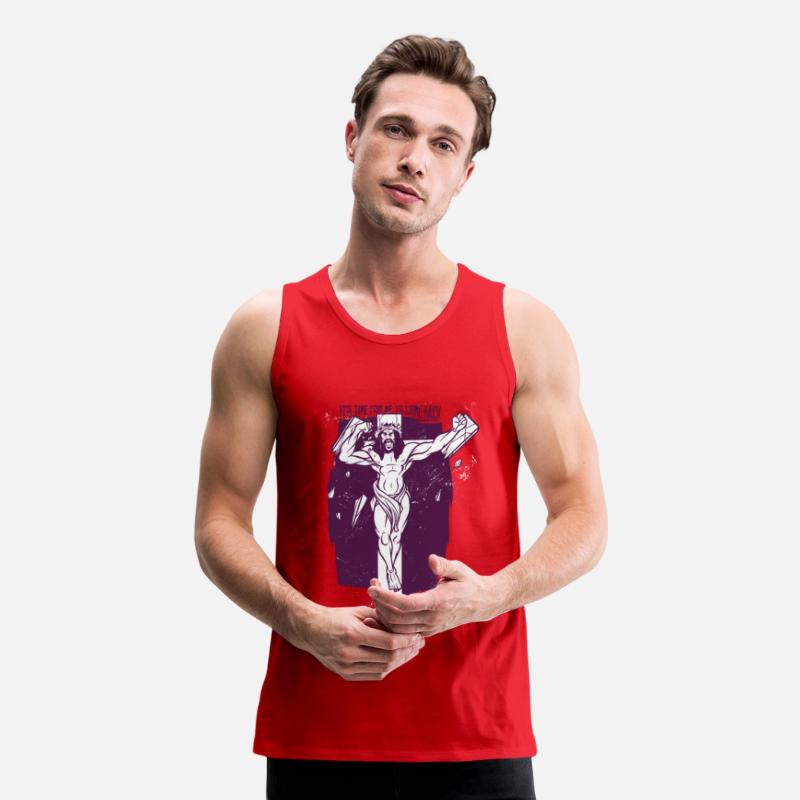 Angry Jesus coming of cross strong jesus