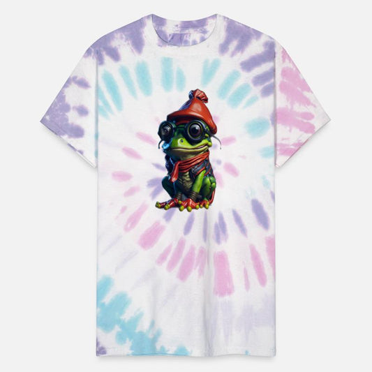 Anthropomorphic cute and adorable charming frog