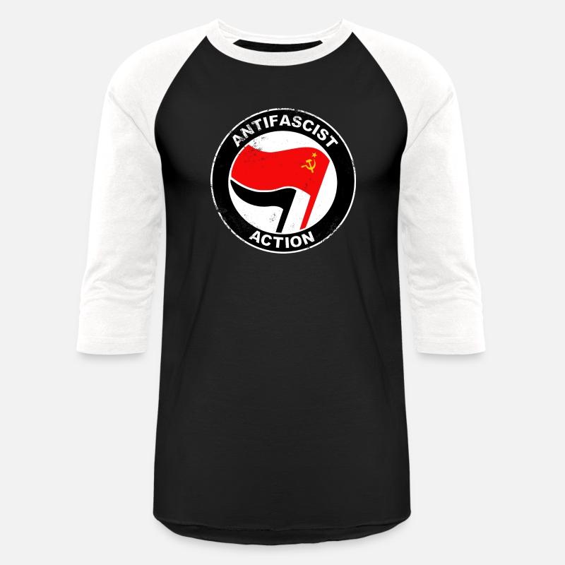 Antifascist Communist logo grunge