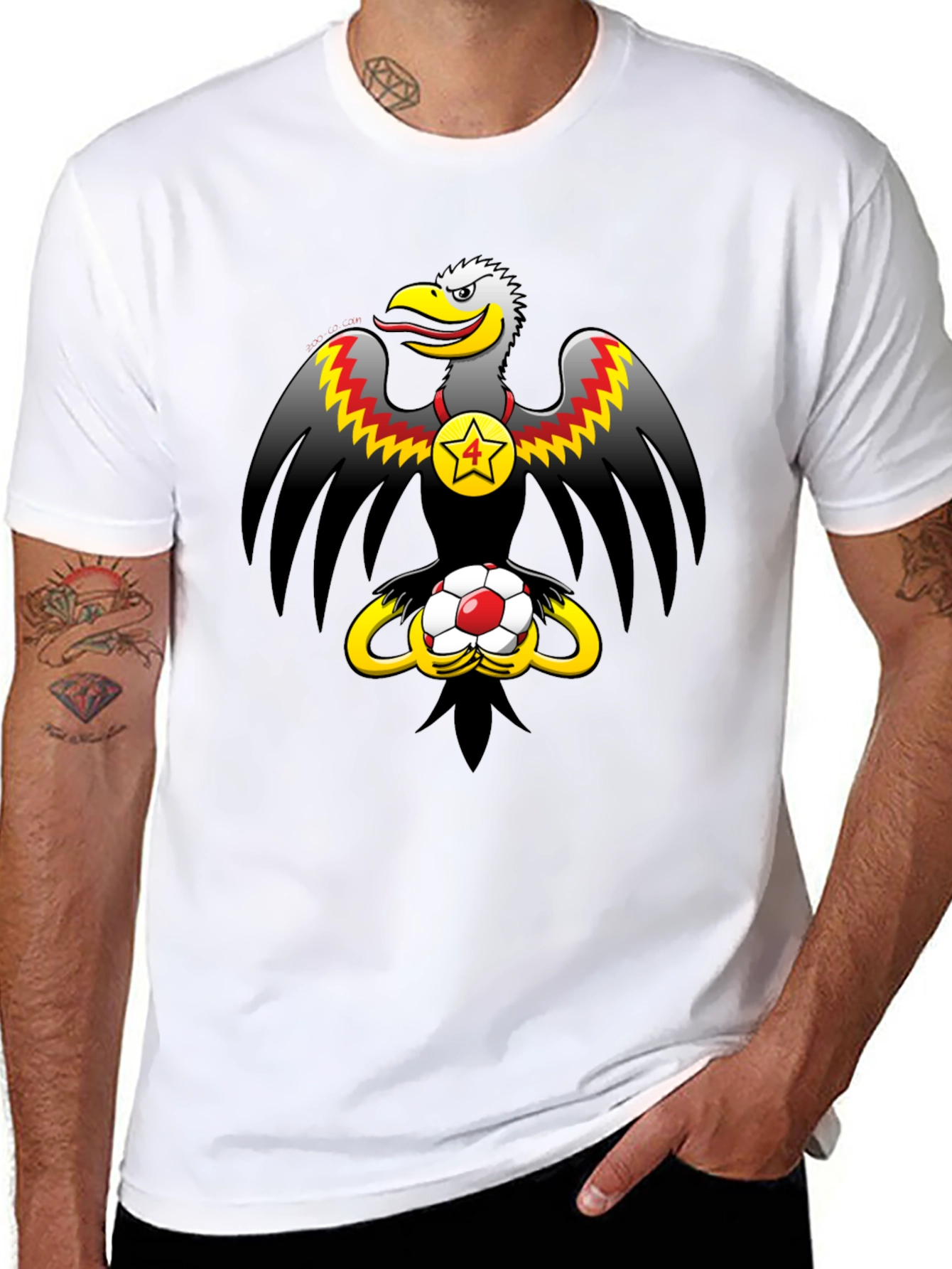 Eagle & Soccer Ball Graphic T-Shirt