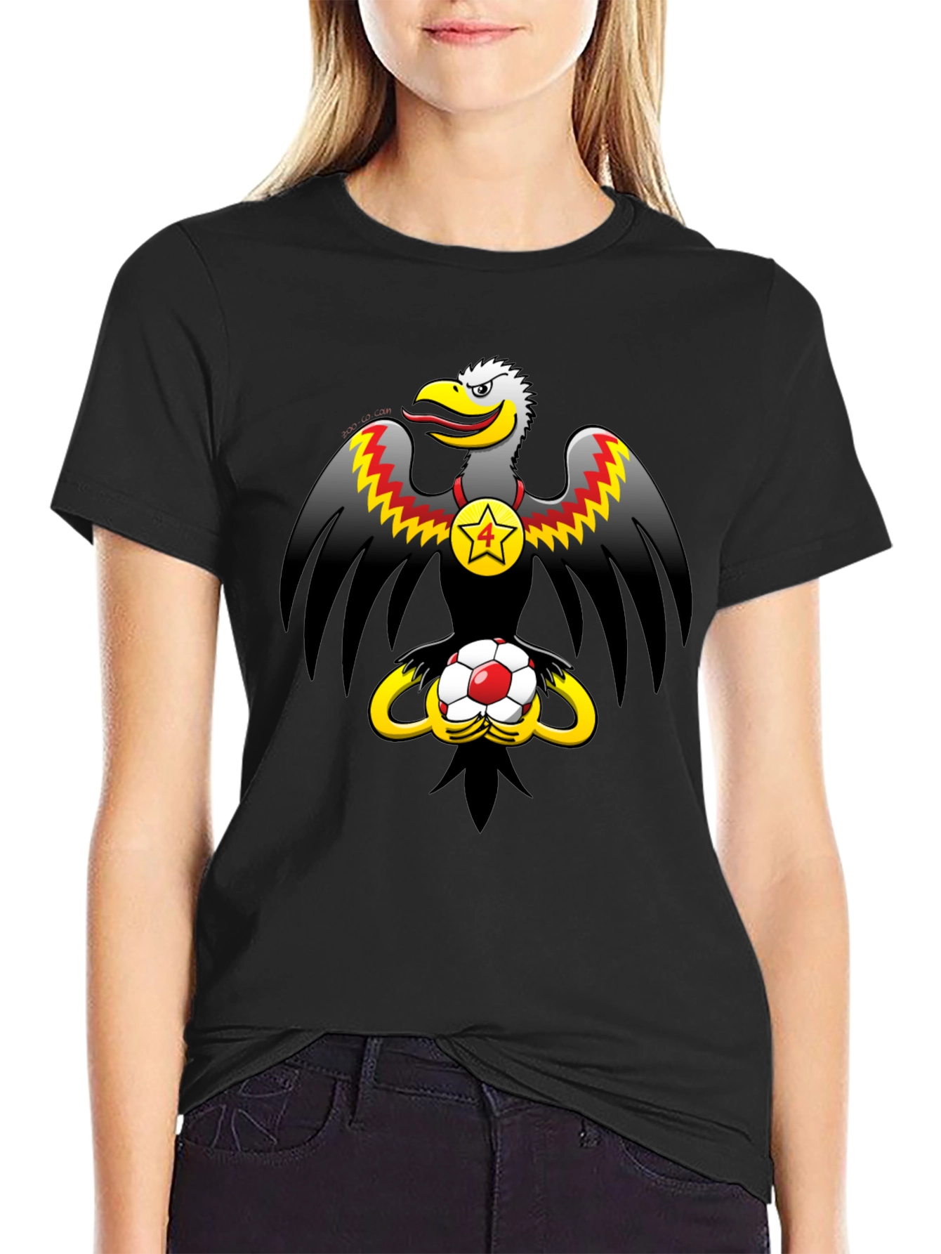 Eagle & Soccer Ball Graphic T-Shirt