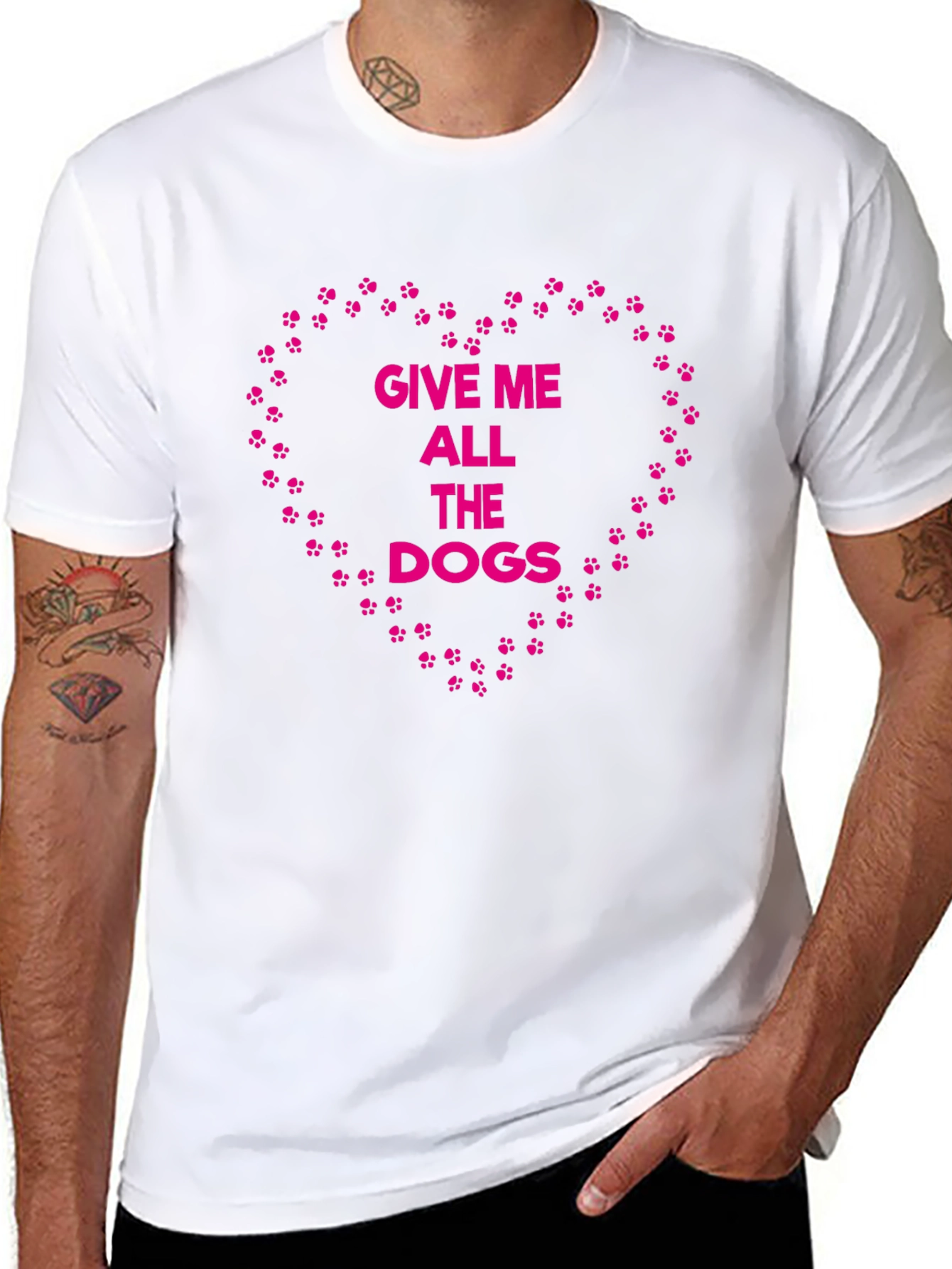 Give Me All The Dogs T-Shirt – Funny Dog Lover Graphic Tee Gift