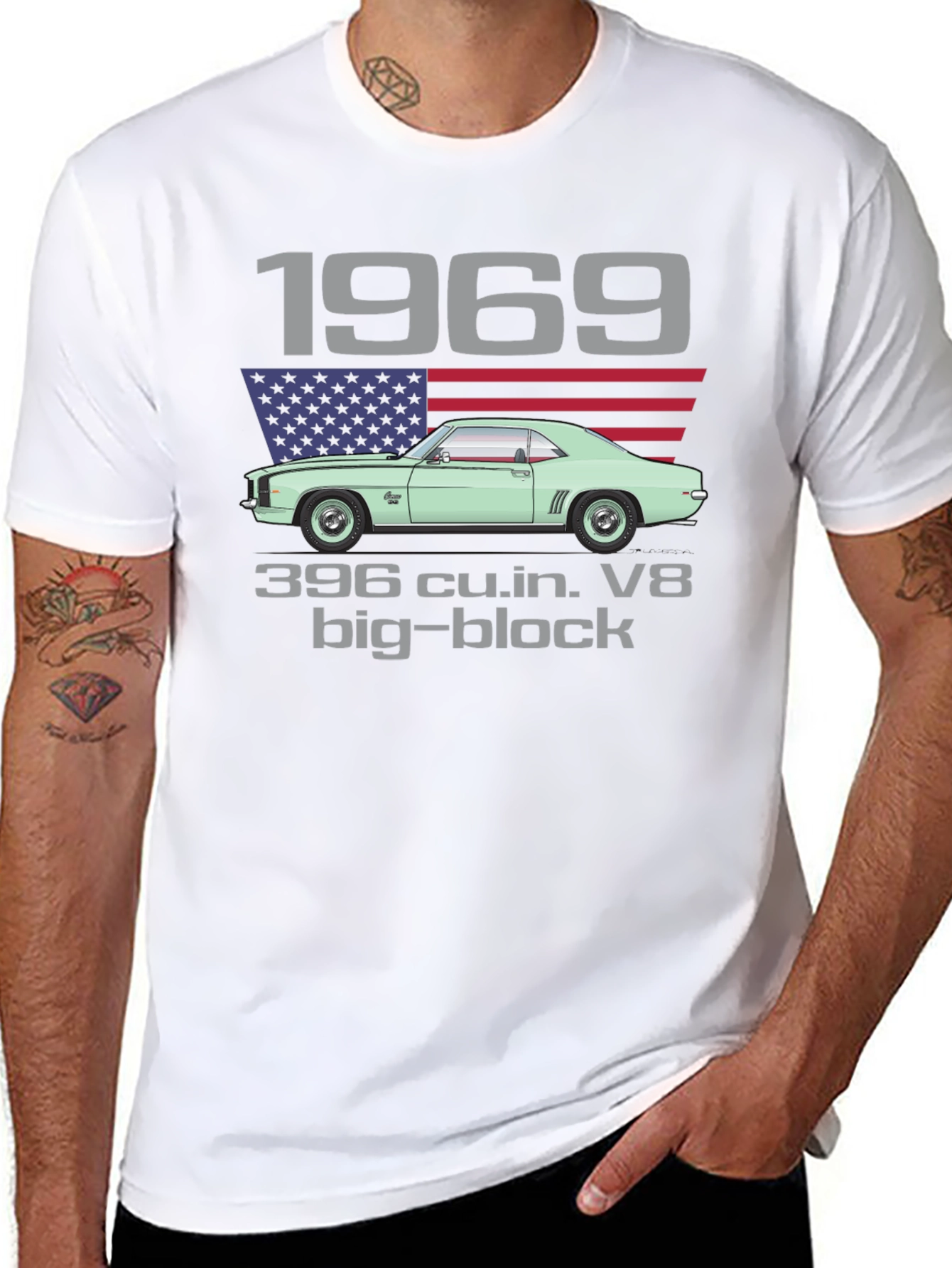 1969 Classic Car Graphic T-Shirt