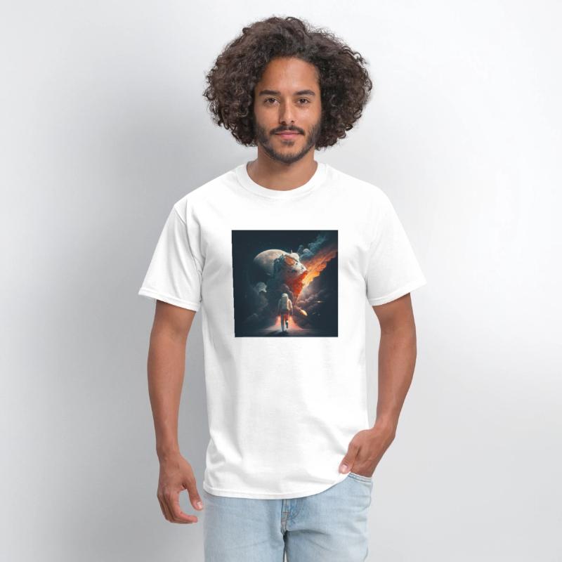 Astronaut in the moon