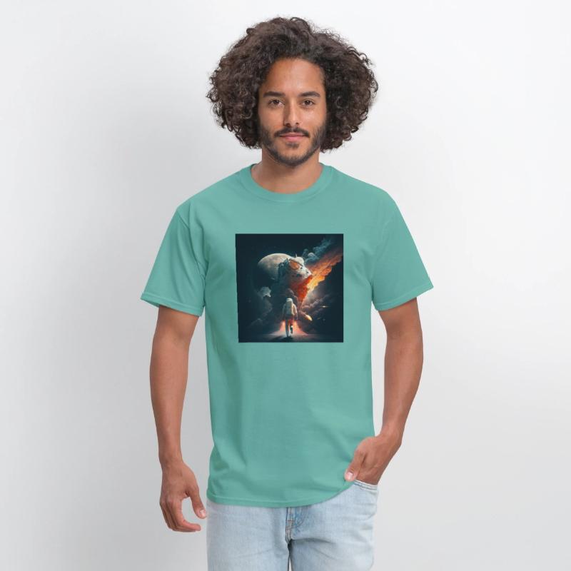 Astronaut in the moon