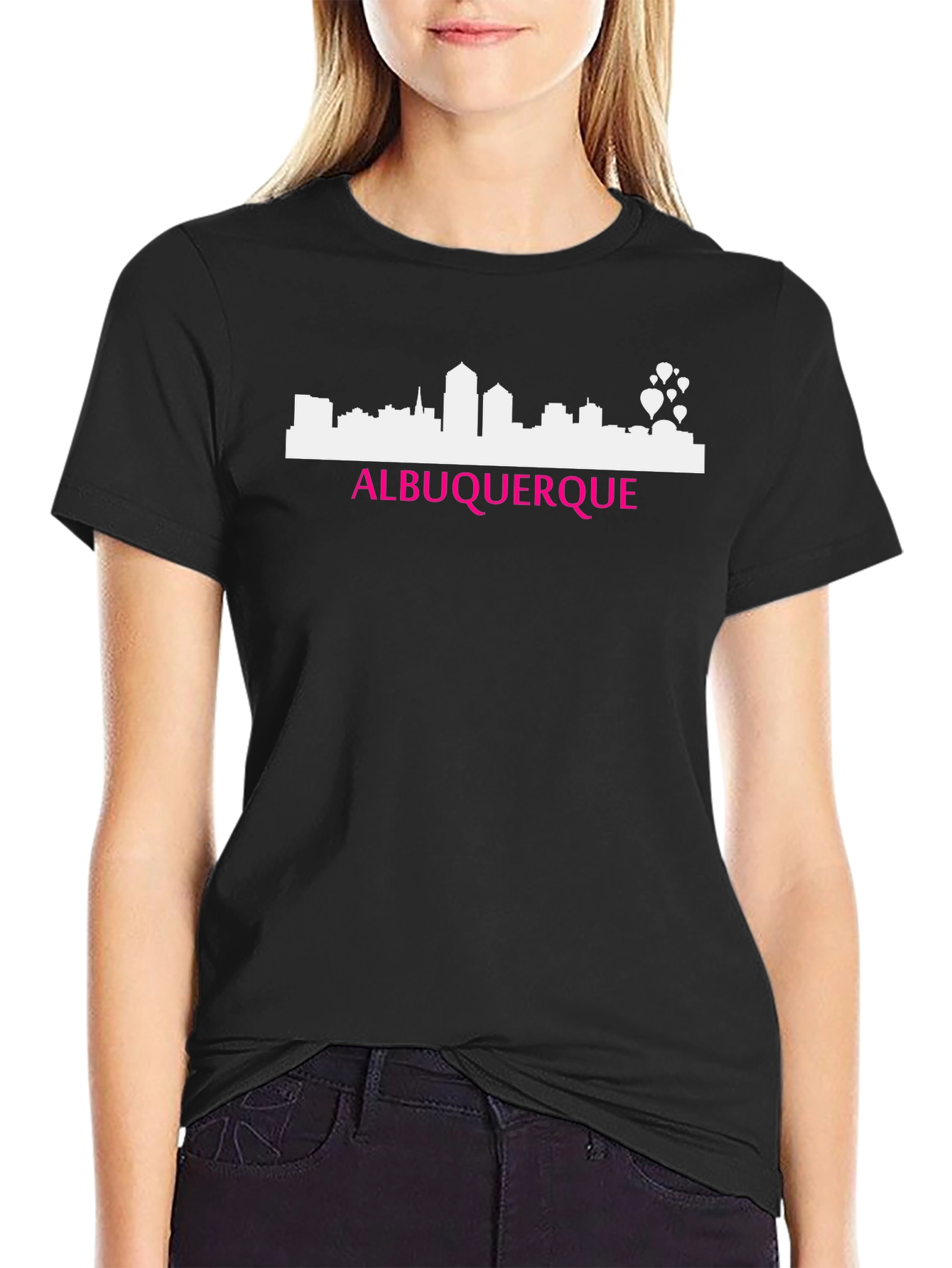 Albuquerque Skyline Graphic Tee - Unisex Cotton T-Shirt