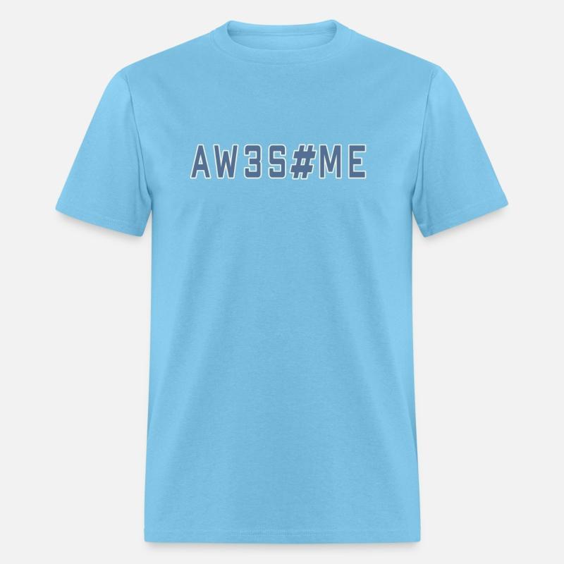 AWESOME text as Leetspeak saying slogan