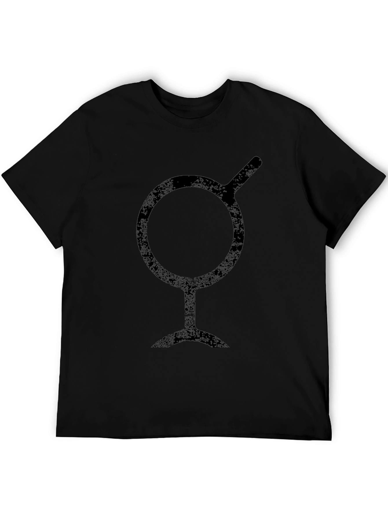 Abstract Symbol Black Graphic Tee