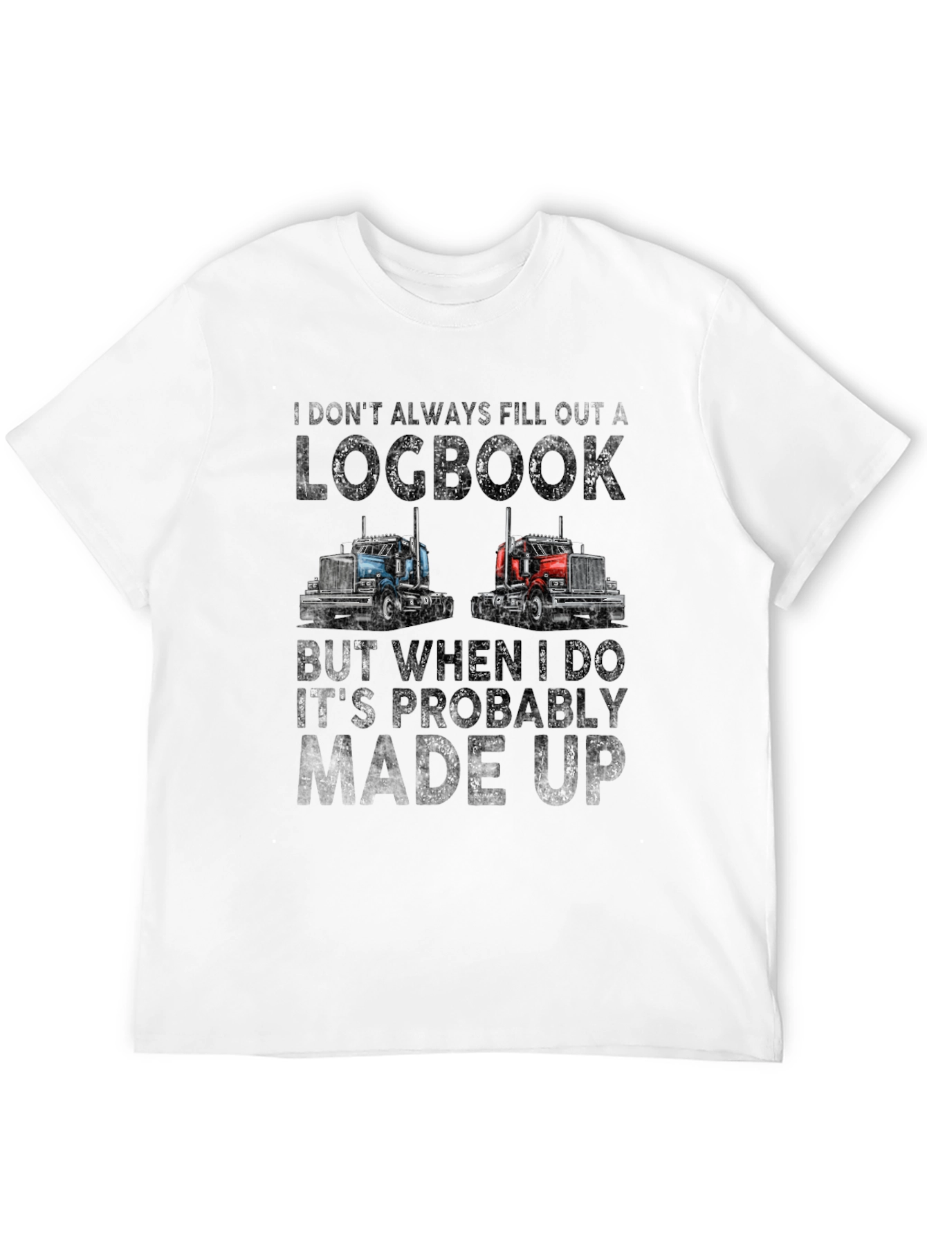 Funny Trucker Logbook T-Shirt
