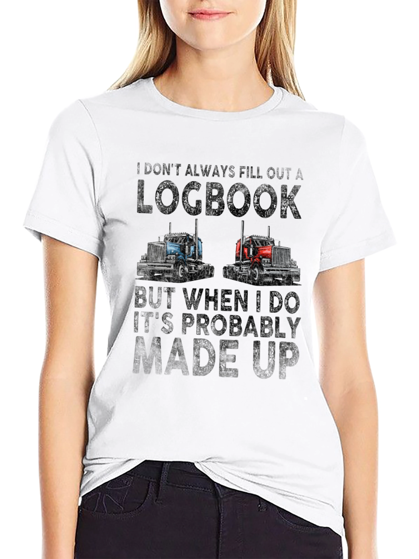 Funny Trucker Logbook T-Shirt