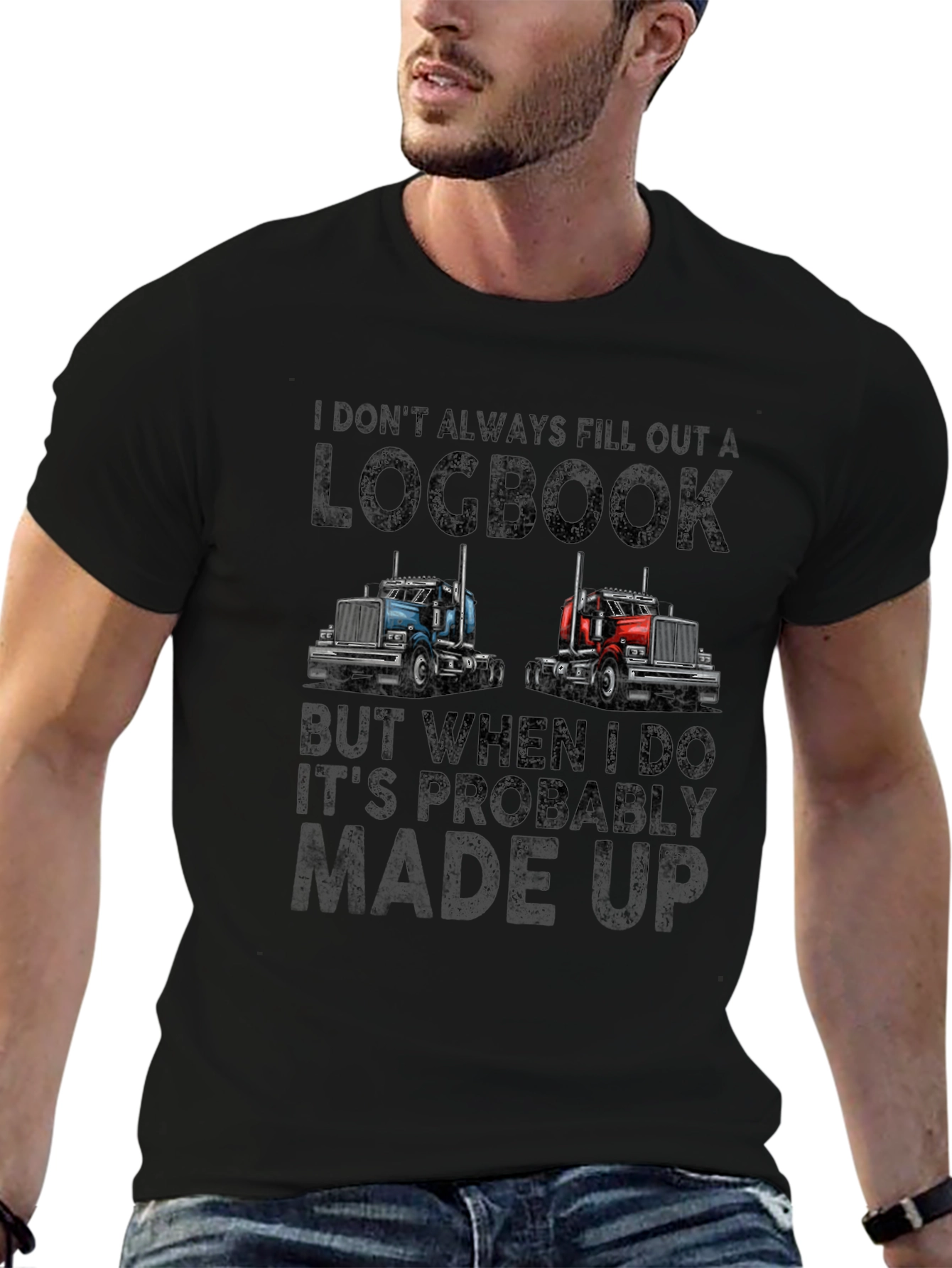 Funny Trucker Logbook T-Shirt