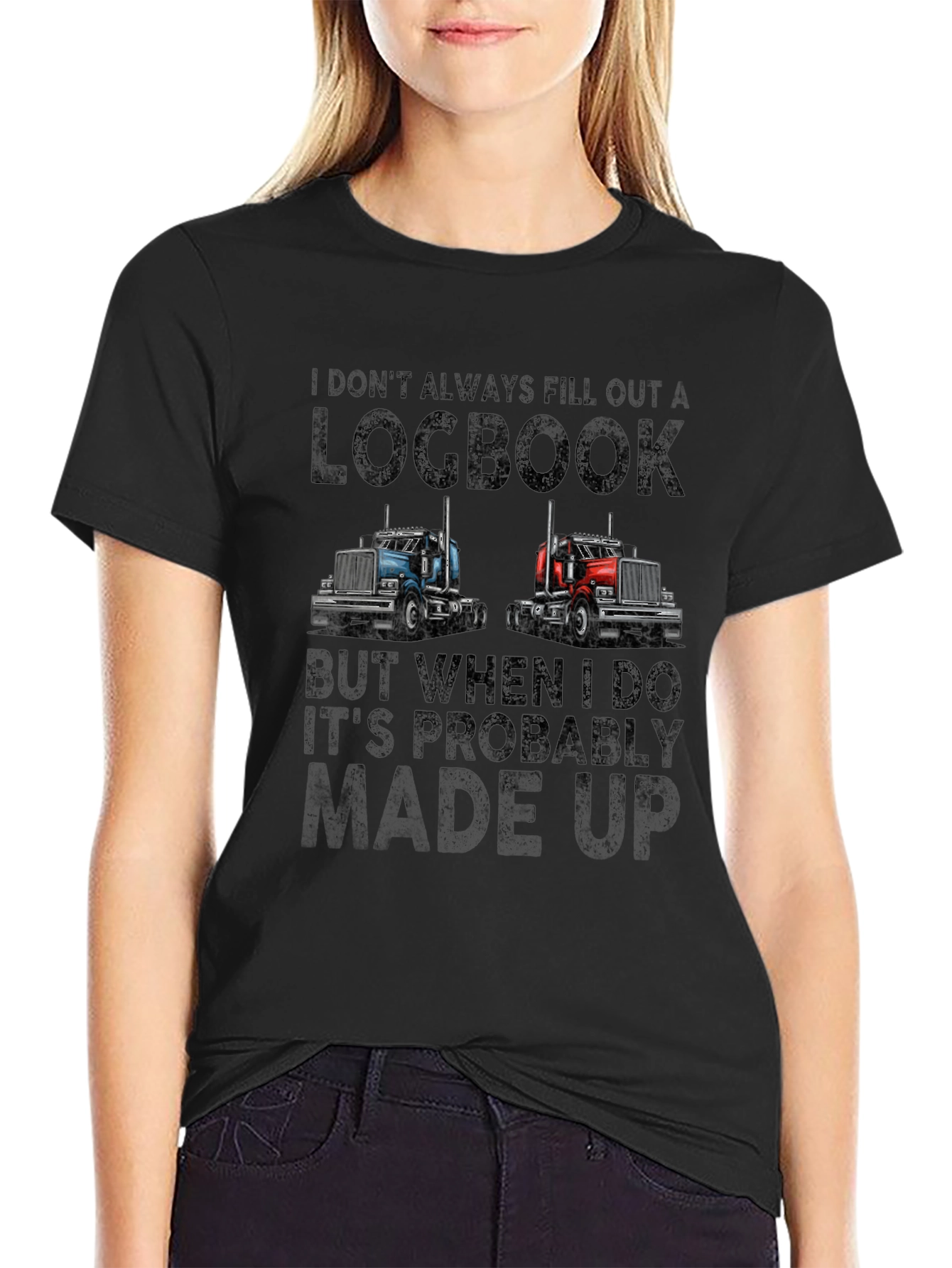 Funny Trucker Logbook T-Shirt