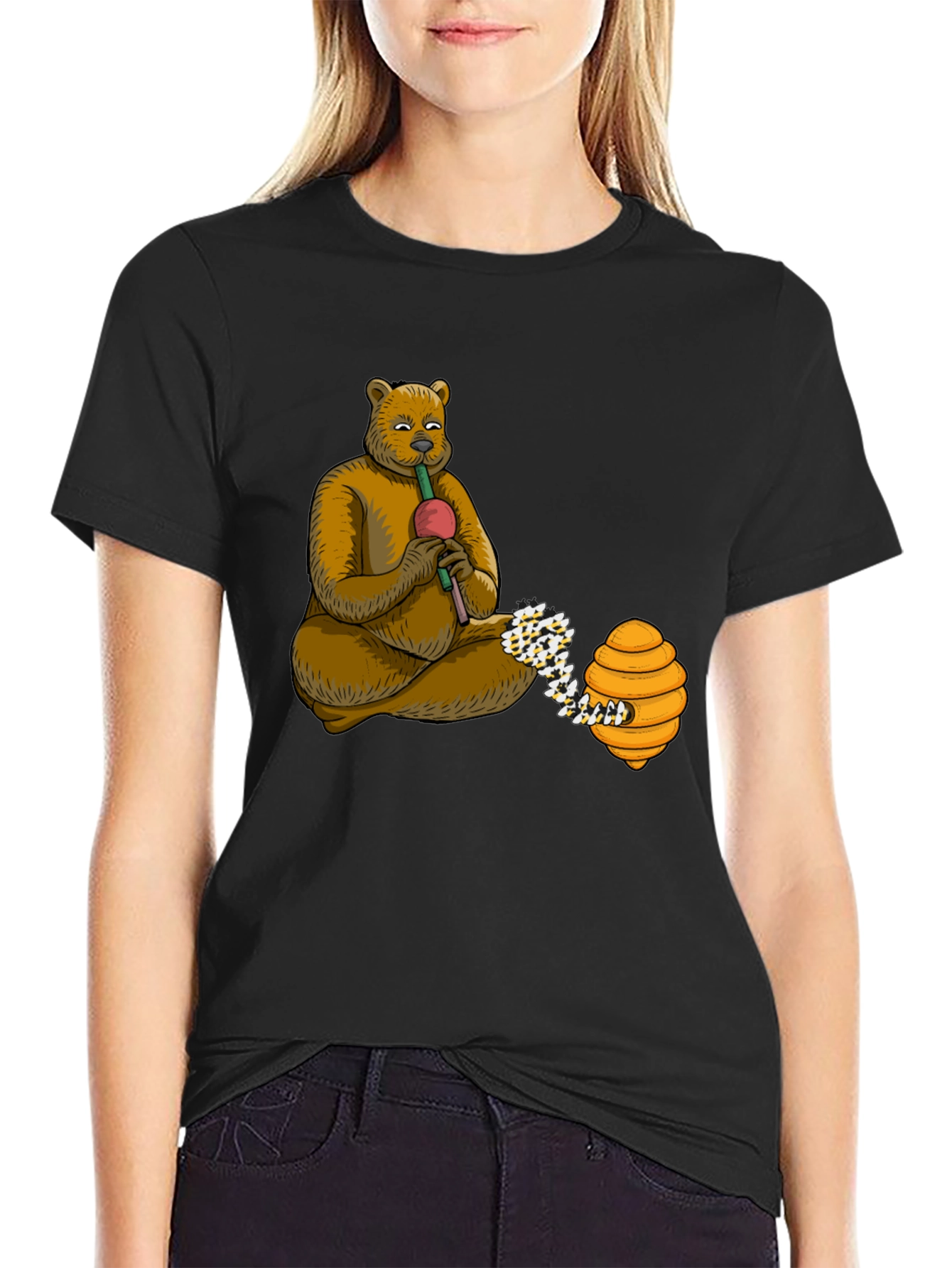 Bear Playing Flute T-Shirt