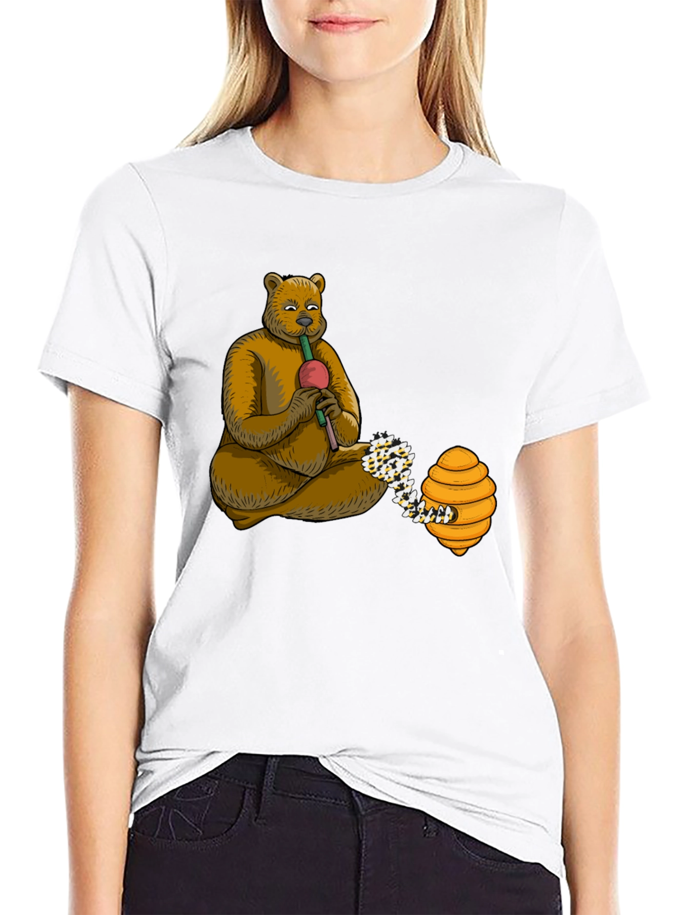 Bear Playing Flute T-Shirt