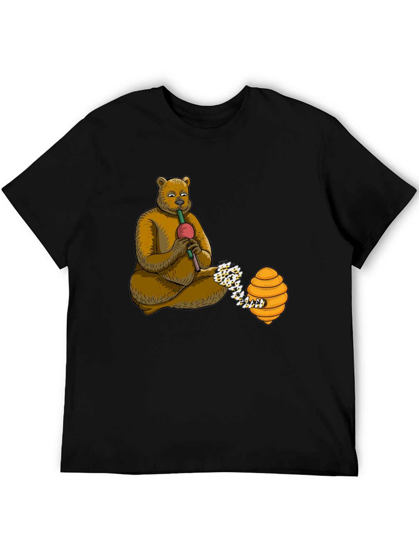 Bear Playing Flute T-Shirt